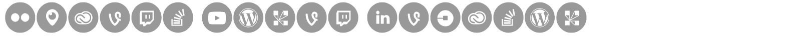Social Media Circled font preview
